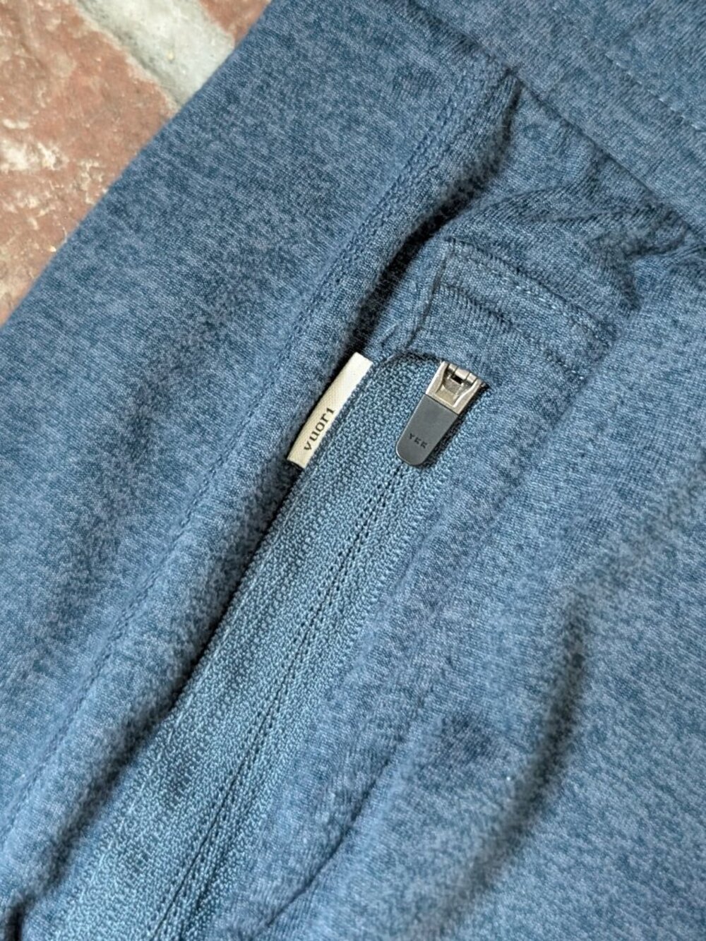 Vuori Men's Ponto Performance Short 7" Indigo Heather - Picture 8 of 11